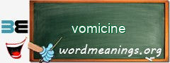 WordMeaning blackboard for vomicine